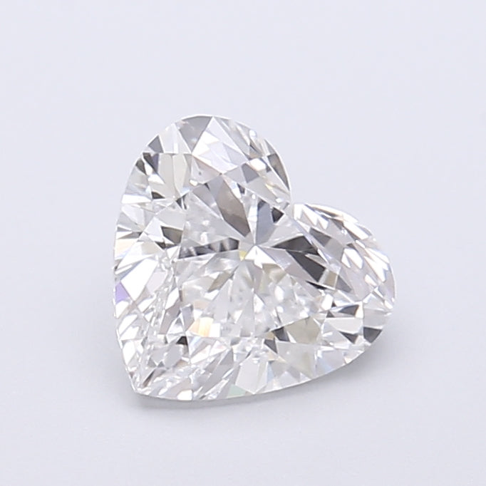 1.33 Carat Heart Shaped, Very Good Cut, D Color, VVS2 Clarity, IGI Certified Lab Grown Diamond