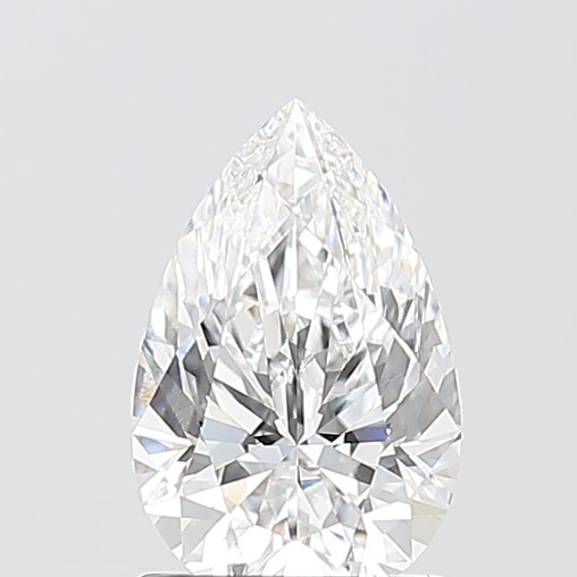 1.07 Carat Pear Shaped, Excellent Cut, D Color, VVS2 Clarity, IGI Certified Lab Grown Diamond