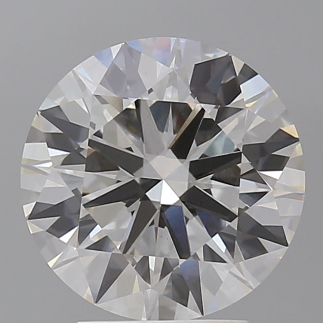 3.55 Carat Round Shaped, Ideal Cut, F Color, VVS2 Clarity, IGI Certified Lab Grown Diamond