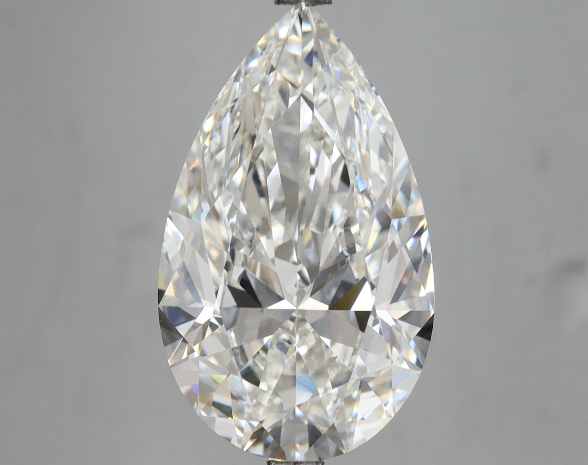 8.06 Carat Pear Shaped, Excellent Cut, F Color, VVS1 Clarity, IGI Certified Lab Grown Diamond