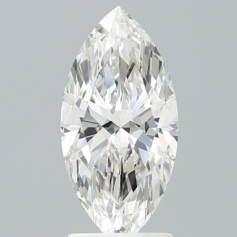 2.09 Carat Marquise Shaped, Ideal Cut, F Color, VVS2 Clarity, IGI Certified Lab Grown Diamond