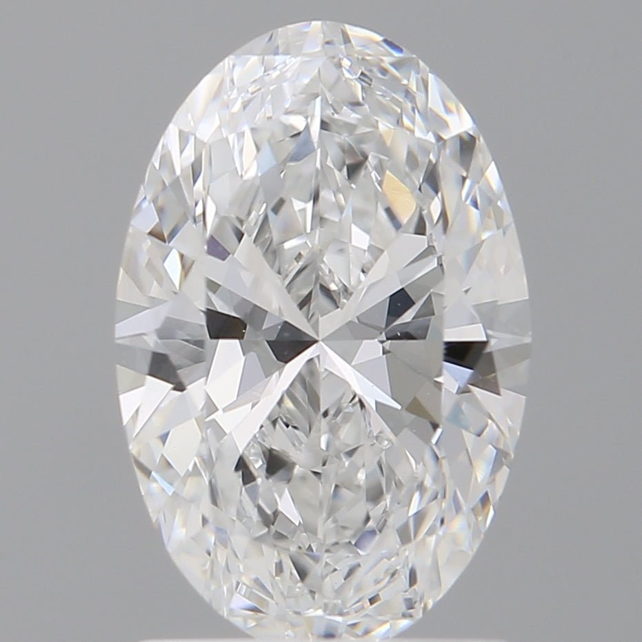 1.55 Carat Oval Shaped, Ideal Cut, D Color, VVS2 Clarity, IGI Certified Lab Grown Diamond