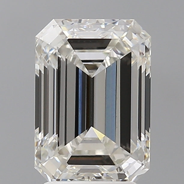 3.02 Carat Emerald Shaped, Ideal Cut, F Color, VVS2 Clarity, IGI Certified Lab Grown Diamond