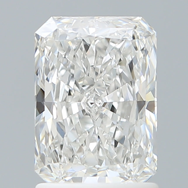 1.54 Carat Radiant Shaped, Ideal Cut, E Color, VVS2 Clarity, IGI Certified Lab Grown Diamond