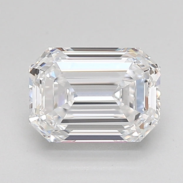 1.50 Carat Emerald Shaped, Ideal Cut, D Color, IF Clarity, IGI Certified Lab Grown Diamond