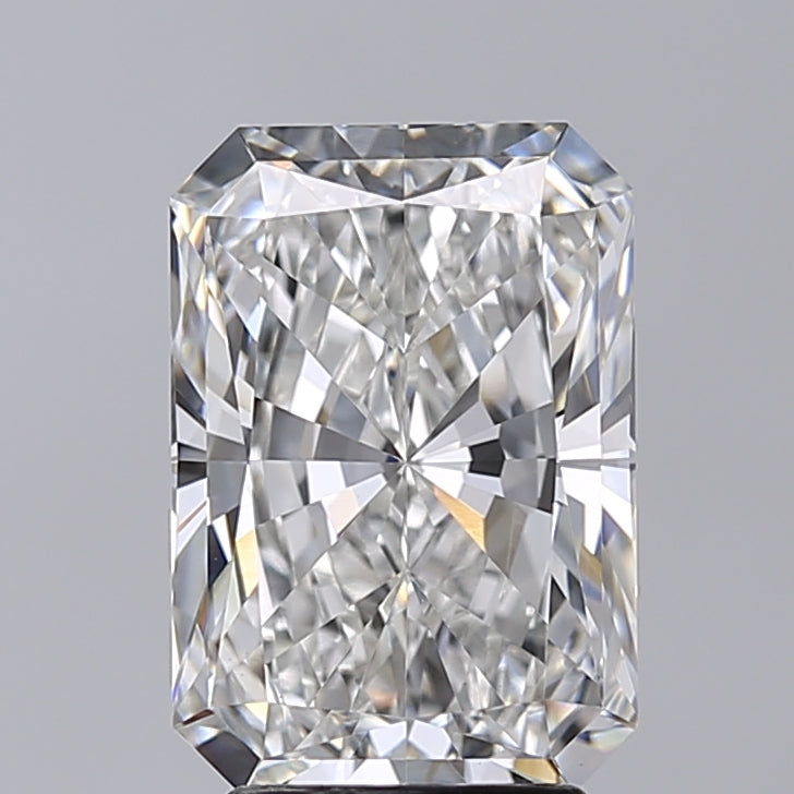 3.52 Carat Radiant Shaped, Excellent Cut, G Color, VVS2 Clarity, IGI Certified Lab Grown Diamond