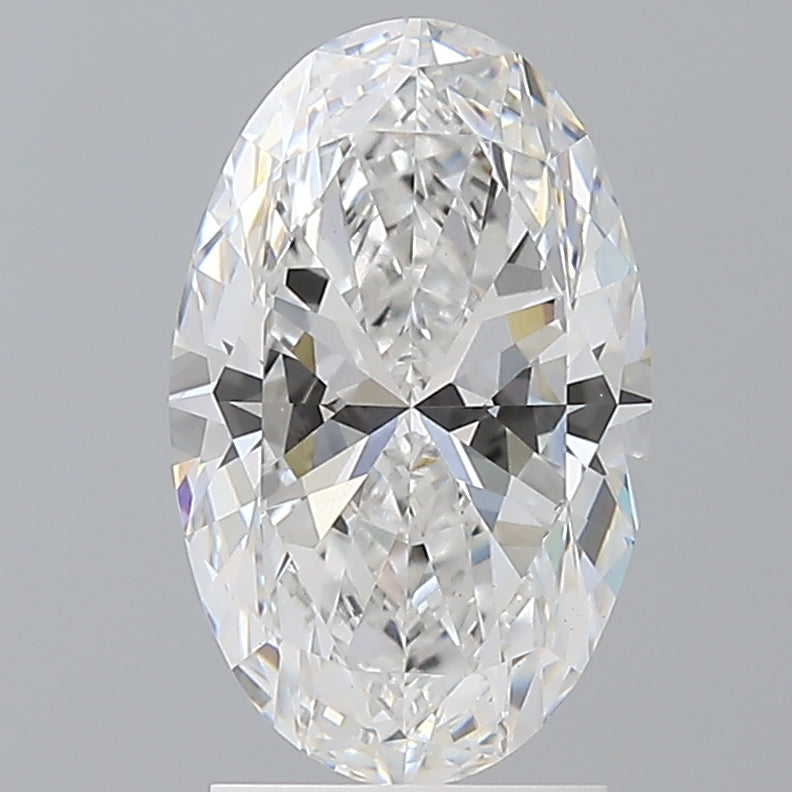 2.50 Carat Oval Shaped, Ideal Cut, E Color, VS1 Clarity, IGI Certified Lab Grown Diamond