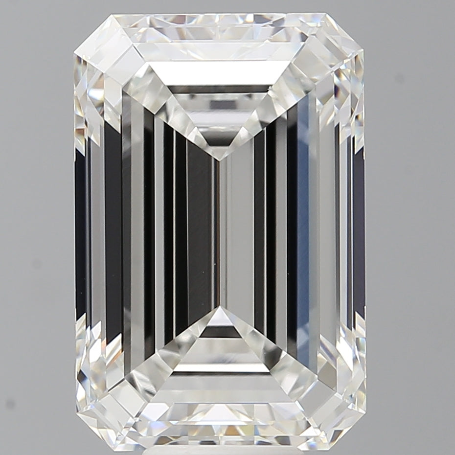 11.06 Carat Emerald Shaped, Ideal Cut, F Color, VS1 Clarity, IGI Certified Lab Grown Diamond