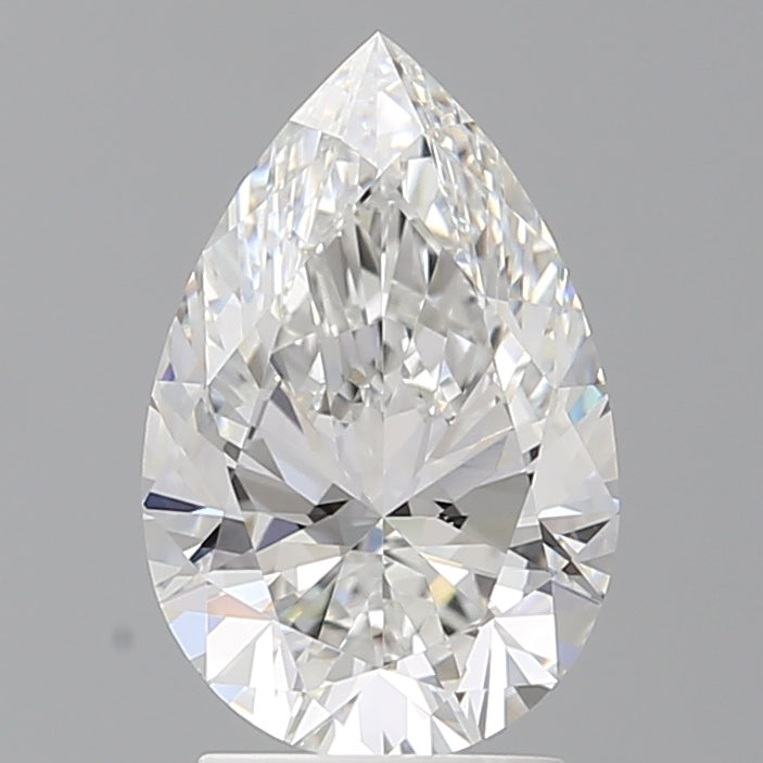 2.59 Carat Pear Shaped, Ideal Cut, E Color, VVS2 Clarity, IGI Certified Lab Grown Diamond