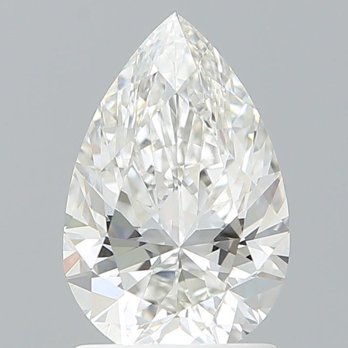 1.57 Carat Pear Shaped, Excellent Cut, F Color, VVS2 Clarity, IGI Certified Lab Grown Diamond