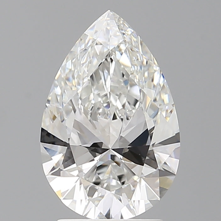2.55 Carat Pear Shaped, Ideal Cut, E Color, VVS2 Clarity, IGI Certified Lab Grown Diamond