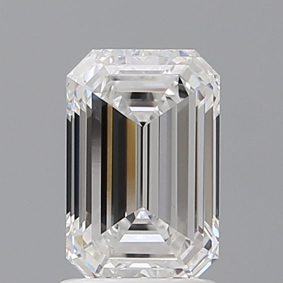 1.55 Carat Emerald Shaped, Ideal Cut, D Color, VVS2 Clarity, IGI Certified Lab Grown Diamond