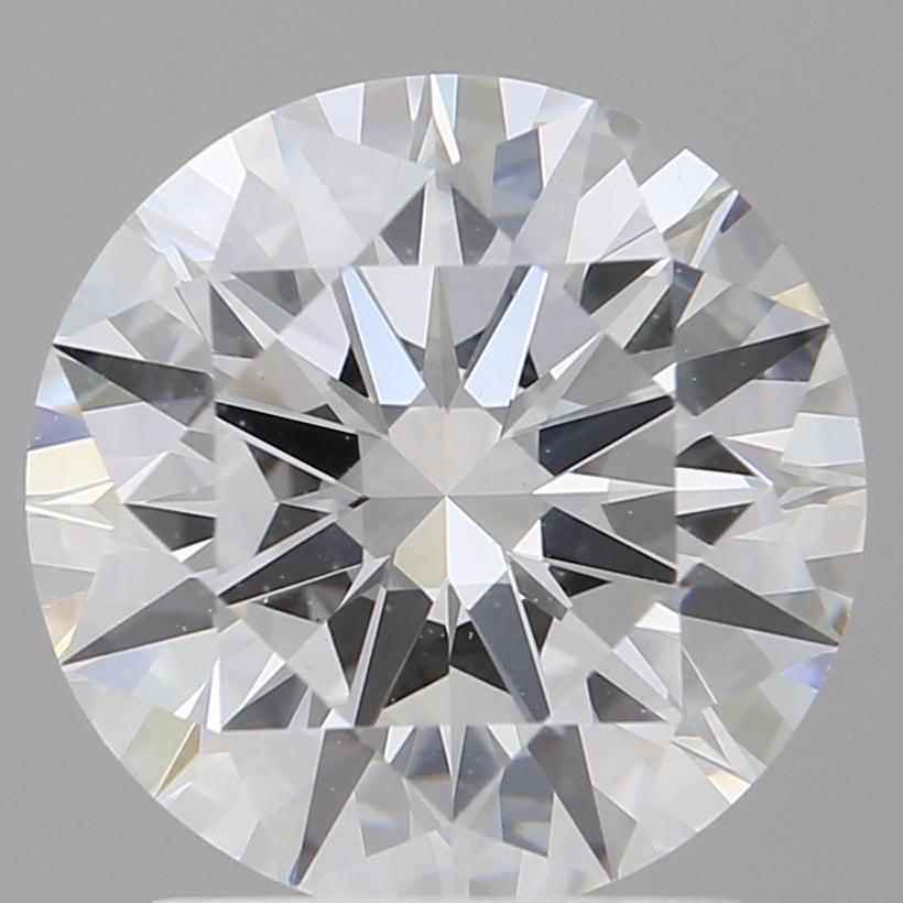 2.10 Carat Round Shaped, Ideal Cut, E Color, VVS2 Clarity, IGI Certified Lab Grown Diamond