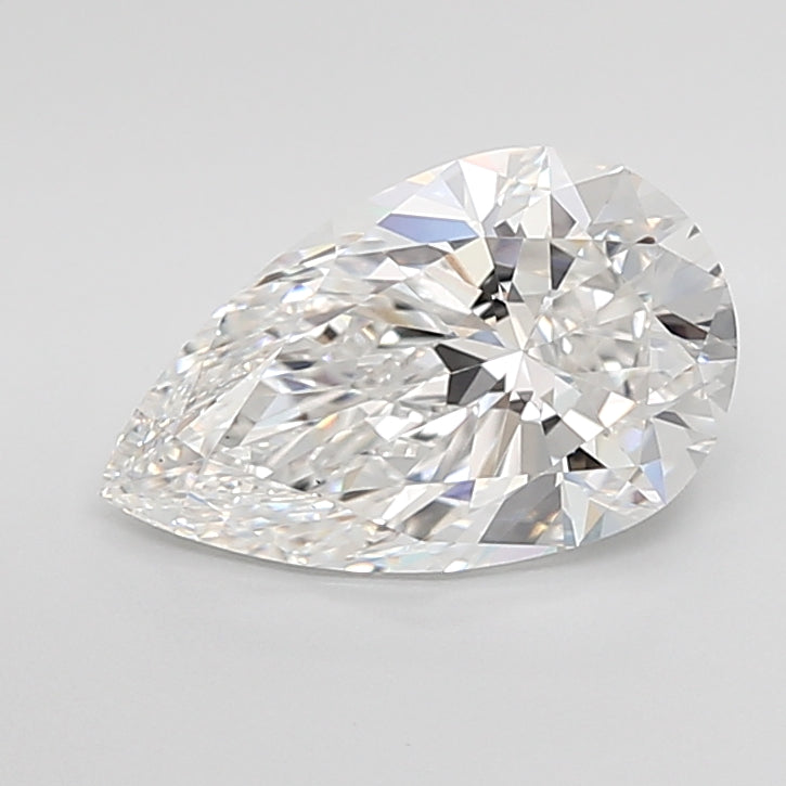 3.01 Carat Pear Shaped, Excellent Cut, E Color, VS1 Clarity, IGI Certified Lab Grown Diamond