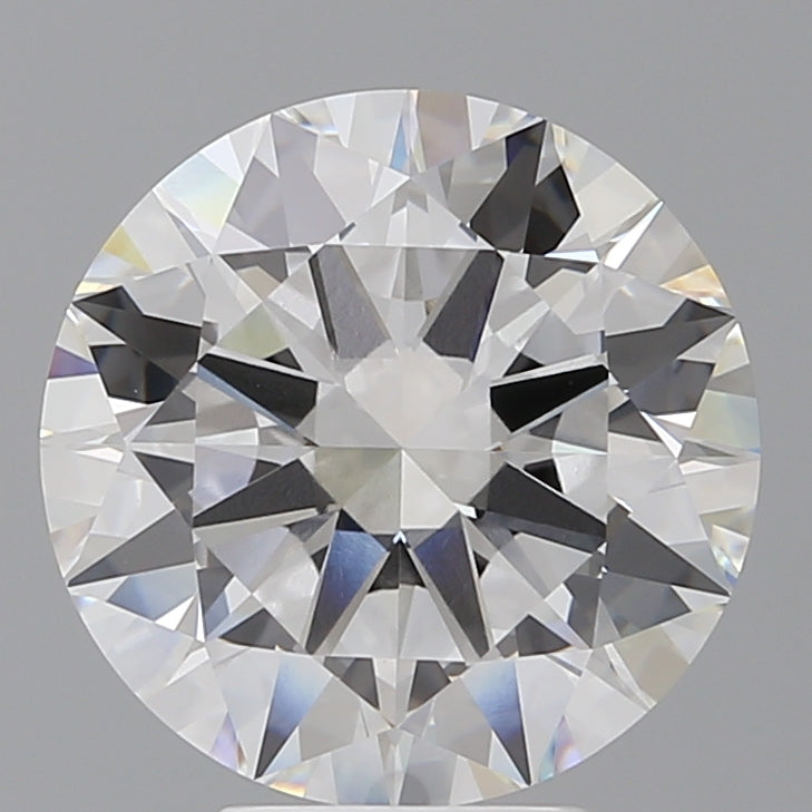 5.60 Carat Round Shaped, Excellent Cut, F Color, VVS2 Clarity, IGI Certified Lab Grown Diamond