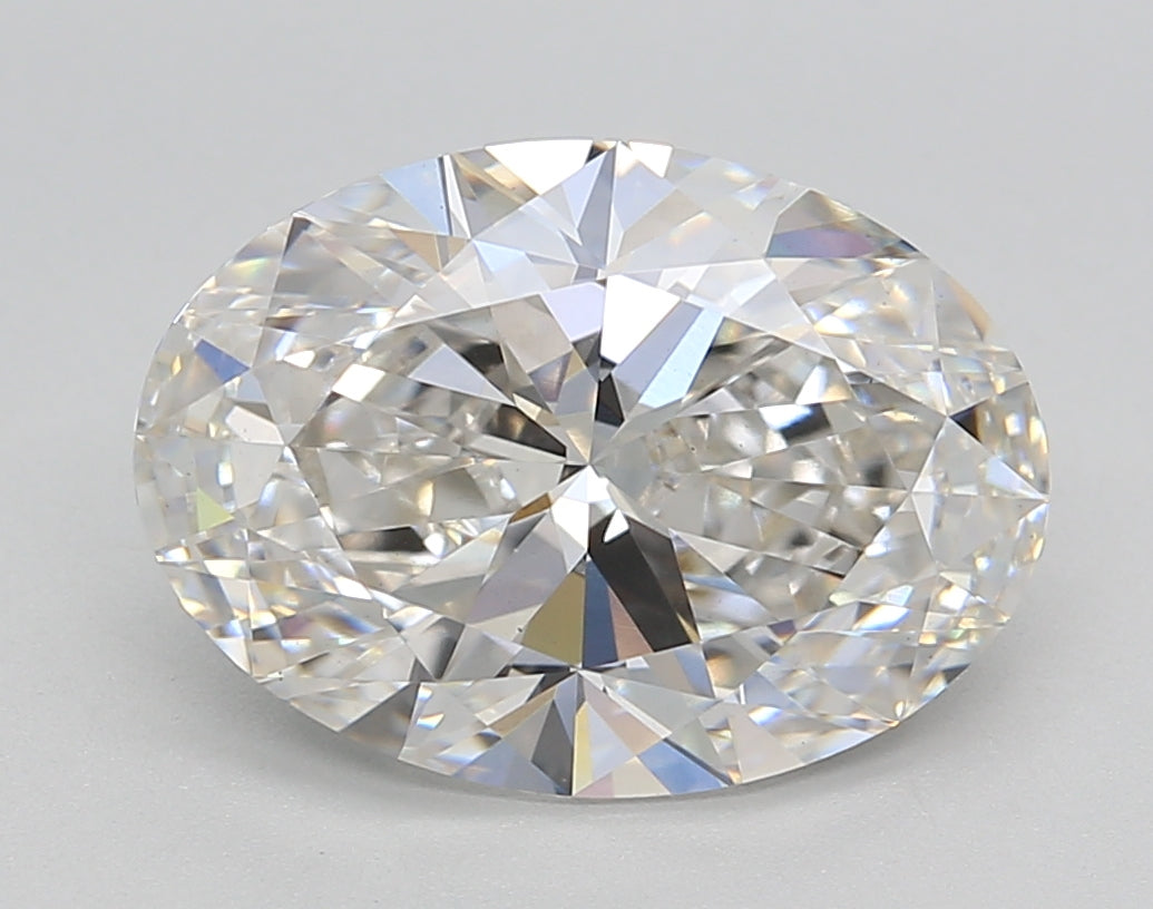 3.77 Carat Oval Shaped, Ideal Cut, G Color, VS1 Clarity, IGI Certified Lab Grown Diamond