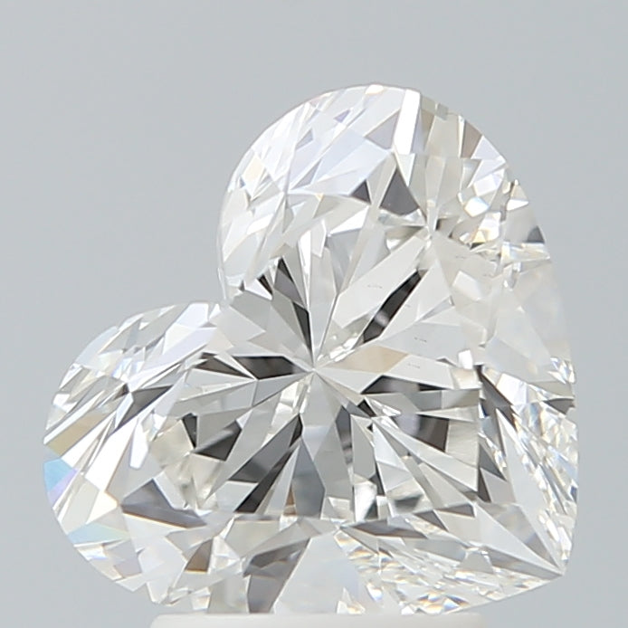 3.36 Carat Heart Shaped, Ideal Cut, G Color, VVS2 Clarity, IGI Certified Lab Grown Diamond