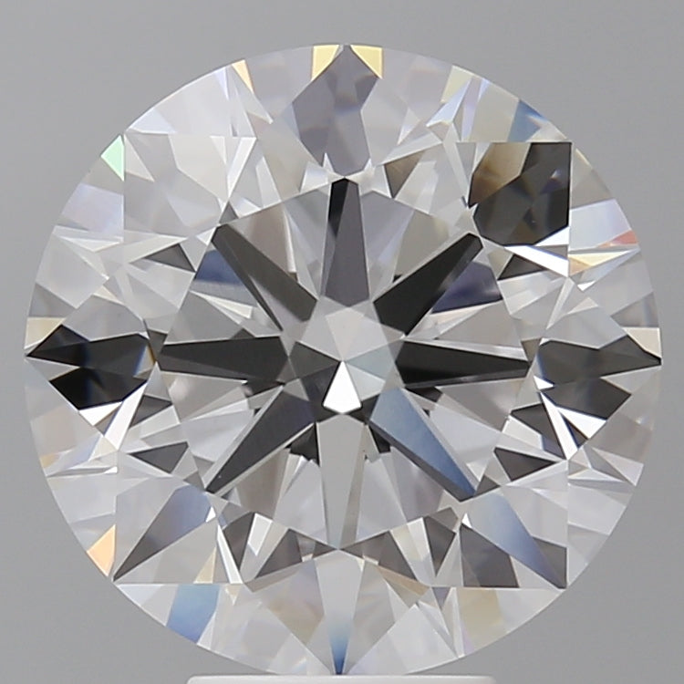 7.09 Carat Round Shaped, Ideal Cut, E Color, VVS2 Clarity, IGI Certified Lab Grown Diamond