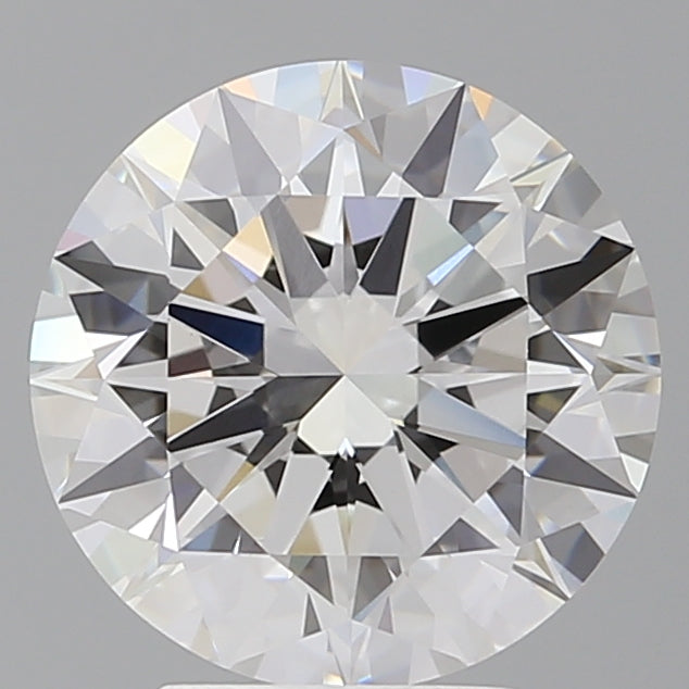 4.02 Carat Round Shaped, Excellent Cut, E Color, VVS2 Clarity, IGI Certified Lab Grown Diamond