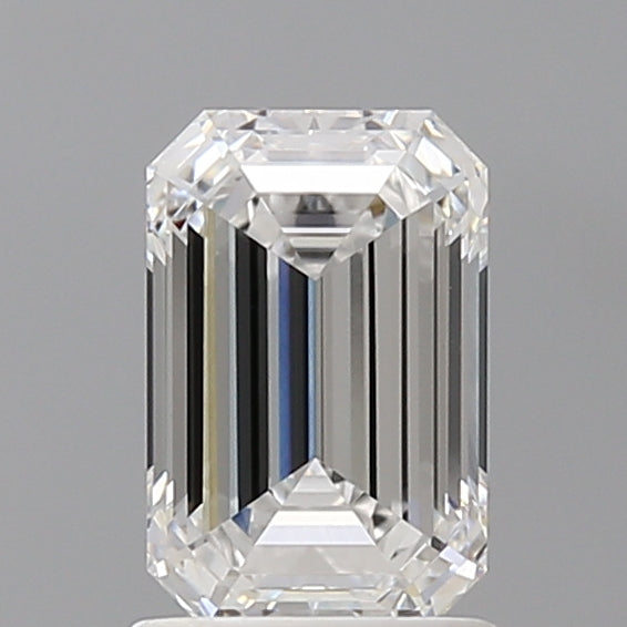 1.59 Carat Emerald Shaped, Ideal Cut, D Color, VVS2 Clarity, IGI Certified Lab Grown Diamond