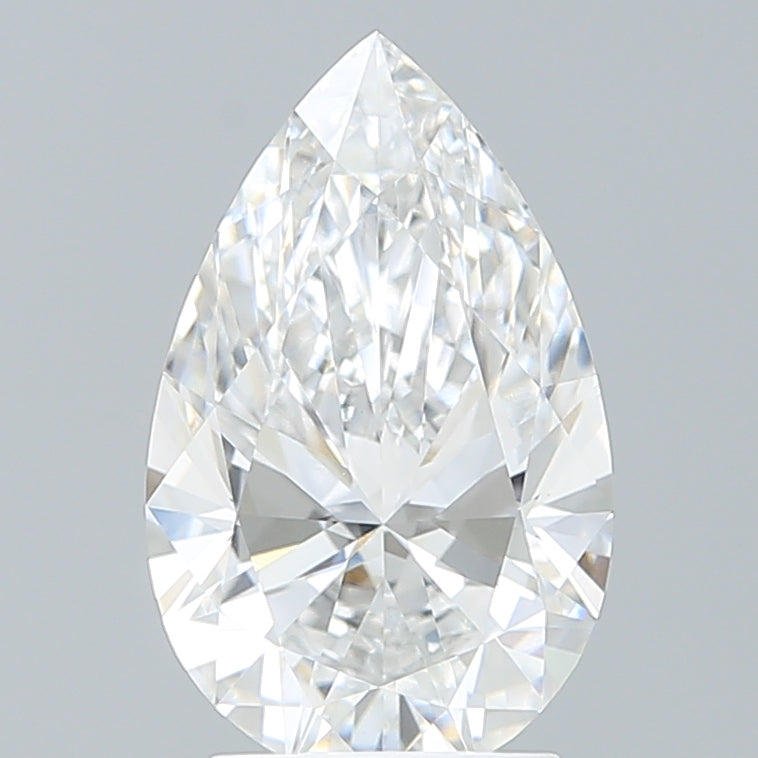2.57 Carat Pear Shaped, Ideal Cut, E Color, VVS2 Clarity, IGI Certified Lab Grown Diamond