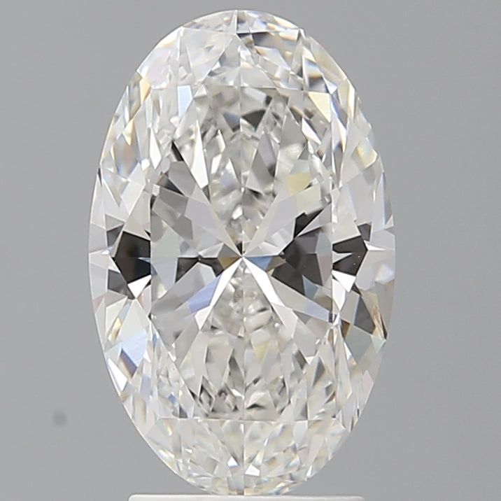 3.09 Carat Oval Shaped, Ideal Cut, F Color, VVS2 Clarity, IGI Certified Lab Grown Diamond