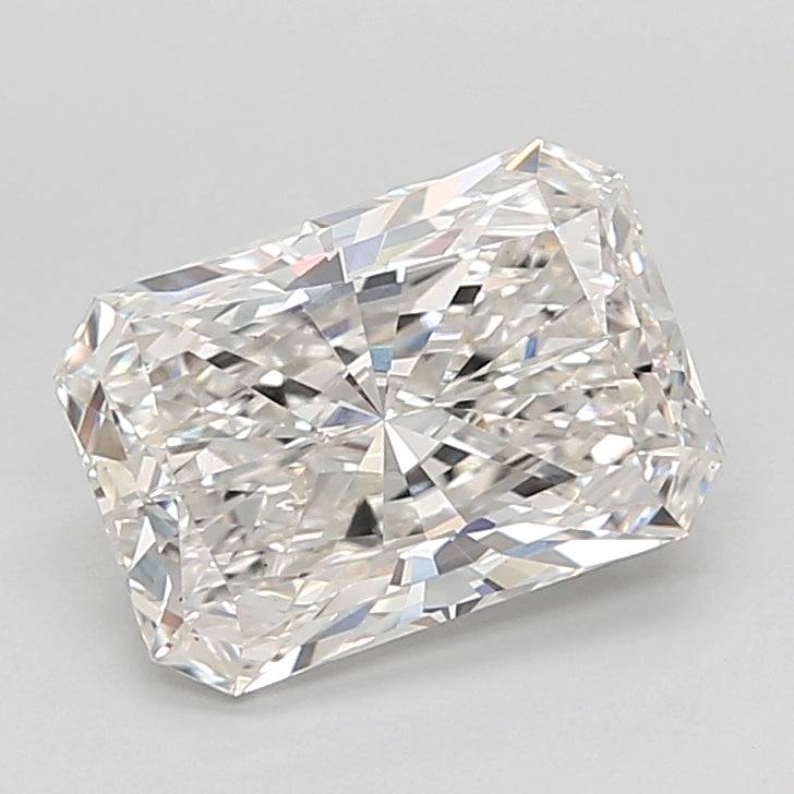 3.53 Carat Radiant Shaped, Ideal Cut, G Color, VVS2 Clarity, IGI Certified Lab Grown Diamond