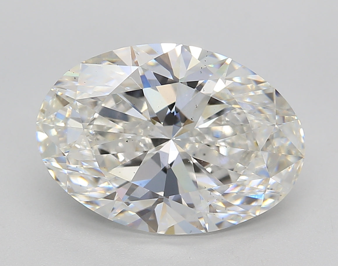 5.18 Carat Oval Shaped, Ideal Cut, F Color, VS2 Clarity, IGI Certified Lab Grown Diamond
