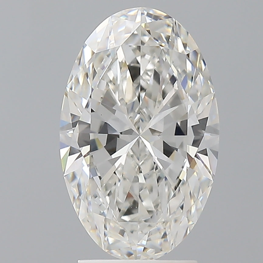 3.09 Carat Oval Shaped, Ideal Cut, F Color, VVS2 Clarity, IGI Certified Lab Grown Diamond