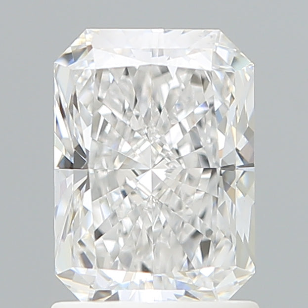 1.49 Carat Radiant Shaped, Ideal Cut, D Color, VVS2 Clarity, IGI Certified Lab Grown Diamond