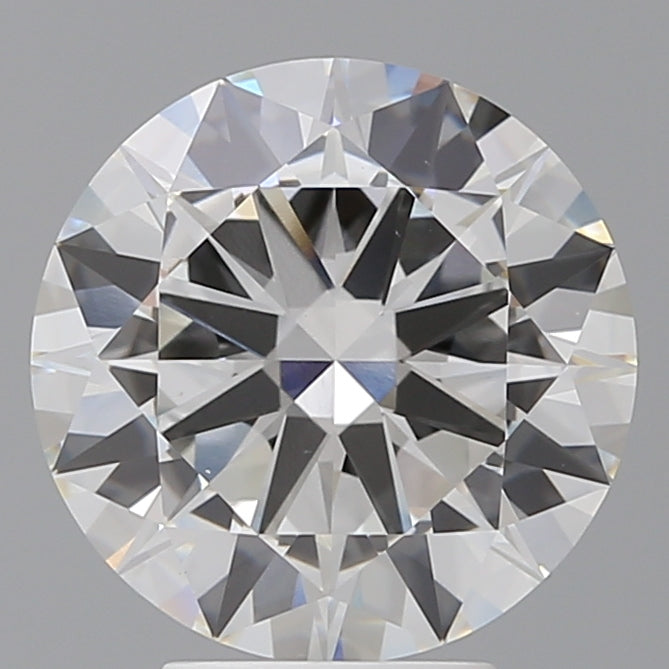 4.50 Carat Round Shaped, Excellent Cut, F Color, VVS2 Clarity, IGI Certified Lab Grown Diamond