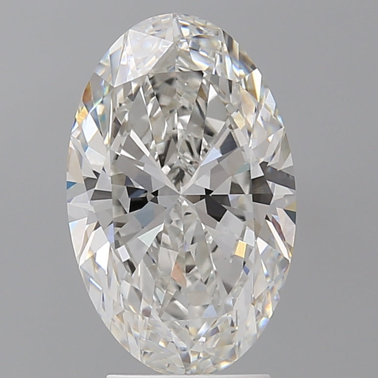 3.60 Carat Oval Shaped, Ideal Cut, F Color, VVS2 Clarity, IGI Certified Lab Grown Diamond