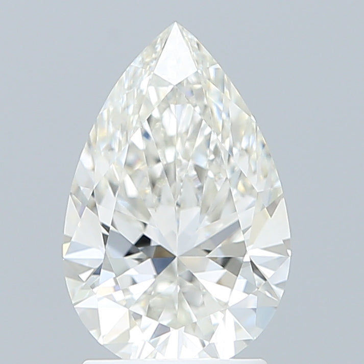2.07 Carat Pear Shaped, Ideal Cut, F Color, VVS1 Clarity, IGI Certified Lab Grown Diamond