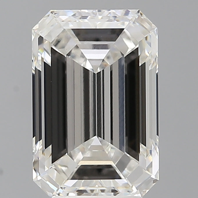 4.53 Carat Emerald Shaped, Ideal Cut, E Color, VVS2 Clarity, IGI Certified Lab Grown Diamond
