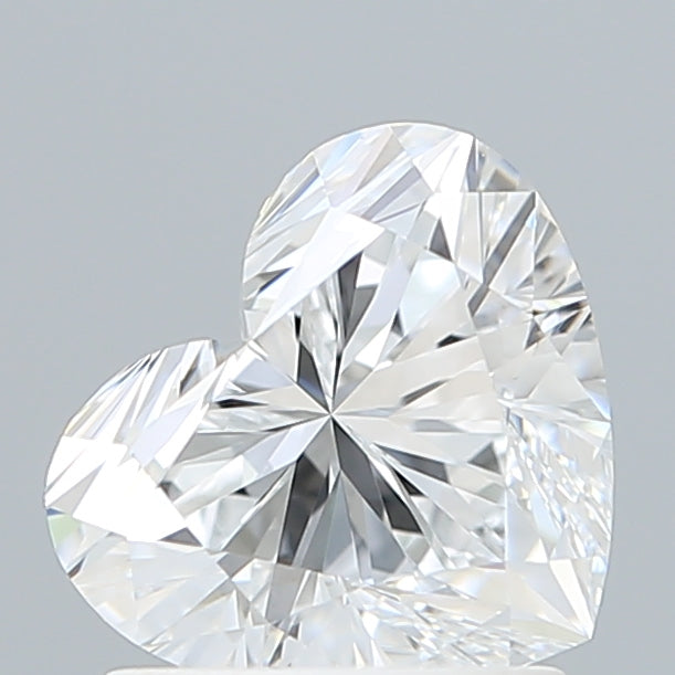 1.45 Carat Heart Shaped, Excellent Cut, D Color, VVS2 Clarity, IGI Certified Lab Grown Diamond