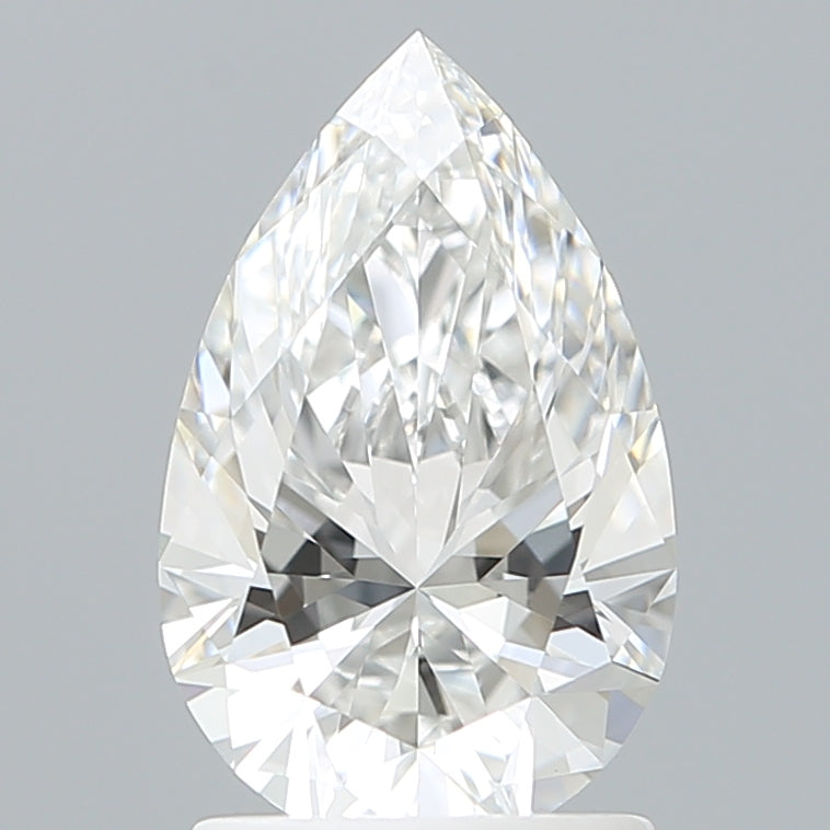 1.60 Carat Pear Shaped, Ideal Cut, E Color, VVS1 Clarity, IGI Certified Lab Grown Diamond