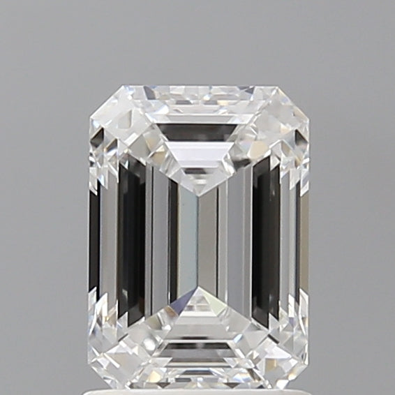 1.59 Carat Emerald Shaped, Ideal Cut, D Color, VVS2 Clarity, IGI Certified Lab Grown Diamond