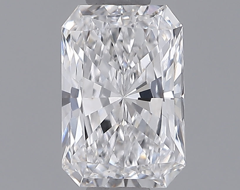 0.71 Carat Radiant Shaped, Ideal Cut, D Color, VS1 Clarity, IGI Certified Lab Grown Diamond