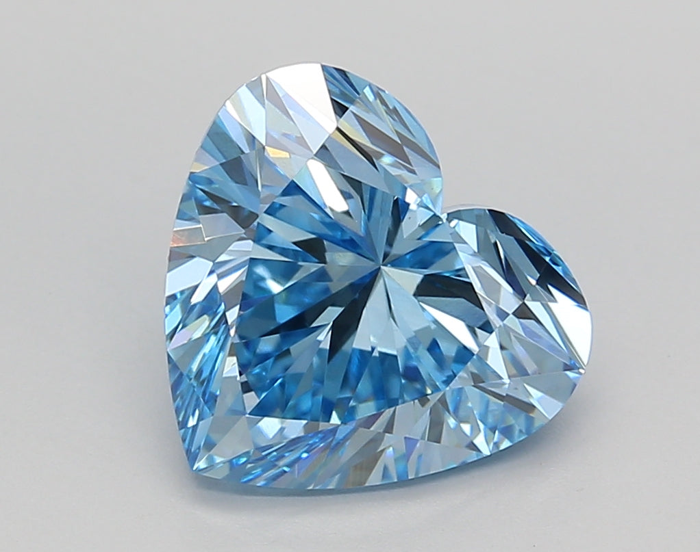 3.06 Carat Heart Shaped, Ideal Cut, VVS2 Clarity, IGI Certified Lab Grown Diamond