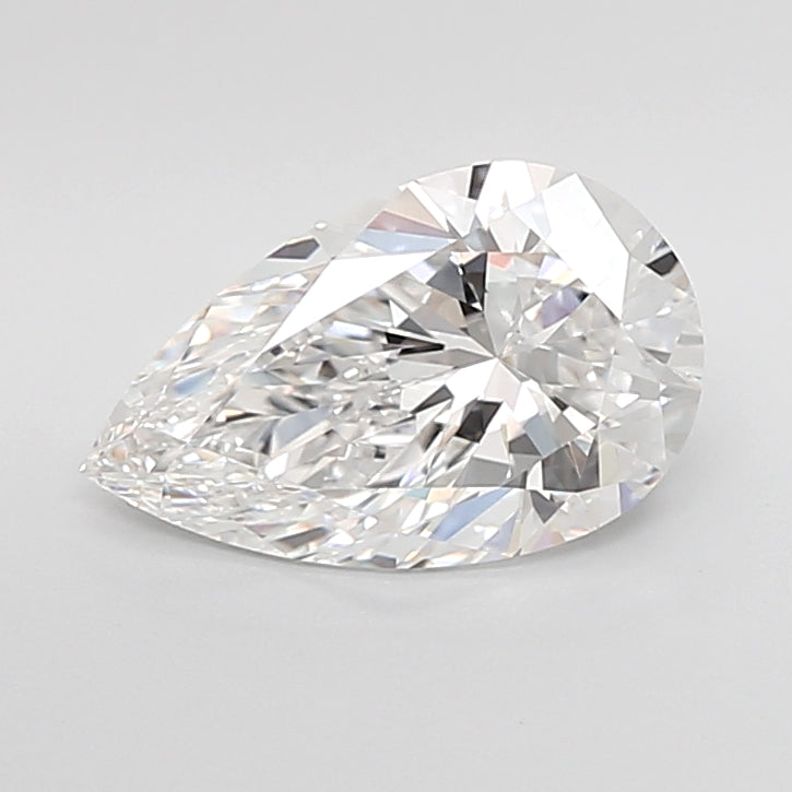3.06 Carat Pear Shaped, Ideal Cut, D Color, VVS2 Clarity, IGI Certified Lab Grown Diamond