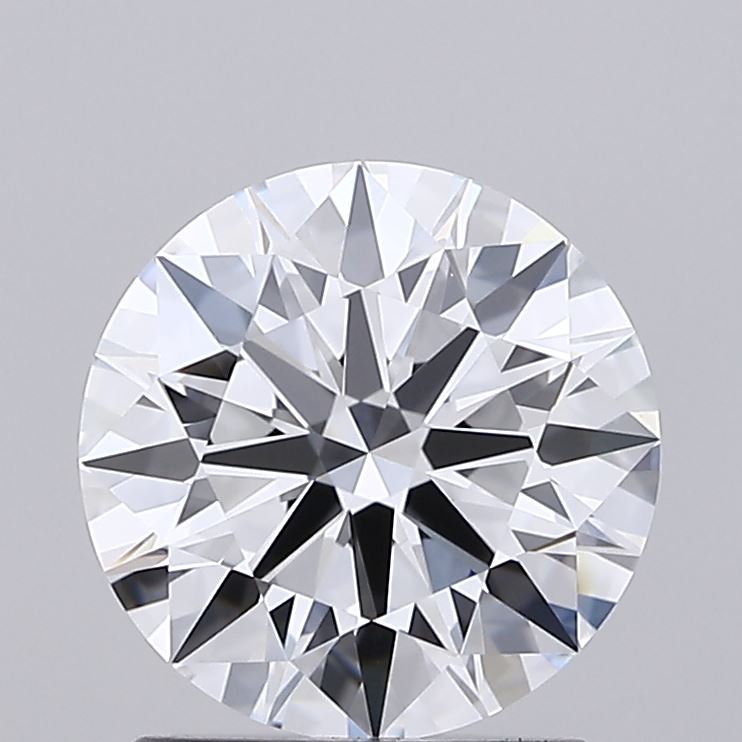 1.54 Carat Round Shaped, Ideal Cut, D Color, VVS2 Clarity, IGI Certified Lab Grown Diamond