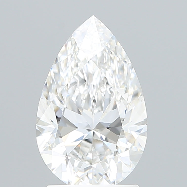 2.06 Carat Pear Shaped, Ideal Cut, E Color, VVS2 Clarity, IGI Certified Lab Grown Diamond