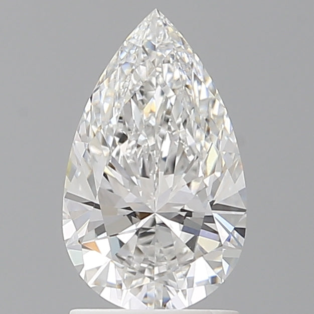 1.56 Carat Pear Shaped, Ideal Cut, D Color, VVS2 Clarity, IGI Certified Lab Grown Diamond