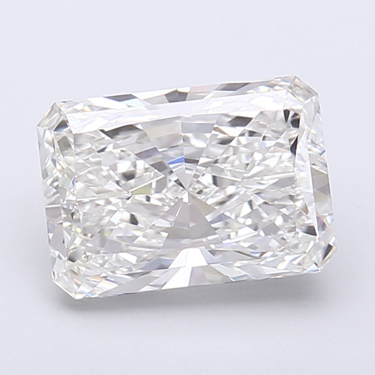 2.86 Carat Radiant Shaped, Very Good Cut, F Color, VS1 Clarity, IGI Certified Lab Grown Diamond