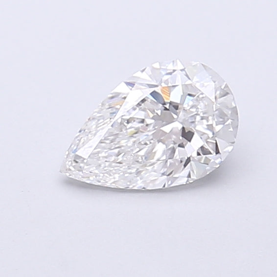 0.51 Carat Pear Shaped, Very Good Cut, D Color, VVS2 Clarity, IGI Certified Lab Grown Diamond