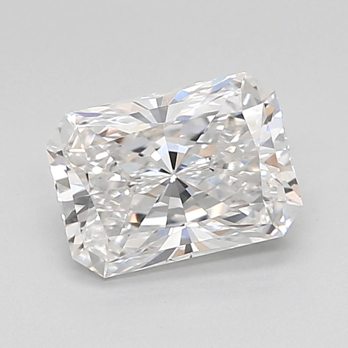1.53 Carat Radiant Shaped, Ideal Cut, E Color, VS1 Clarity, IGI Certified Lab Grown Diamond