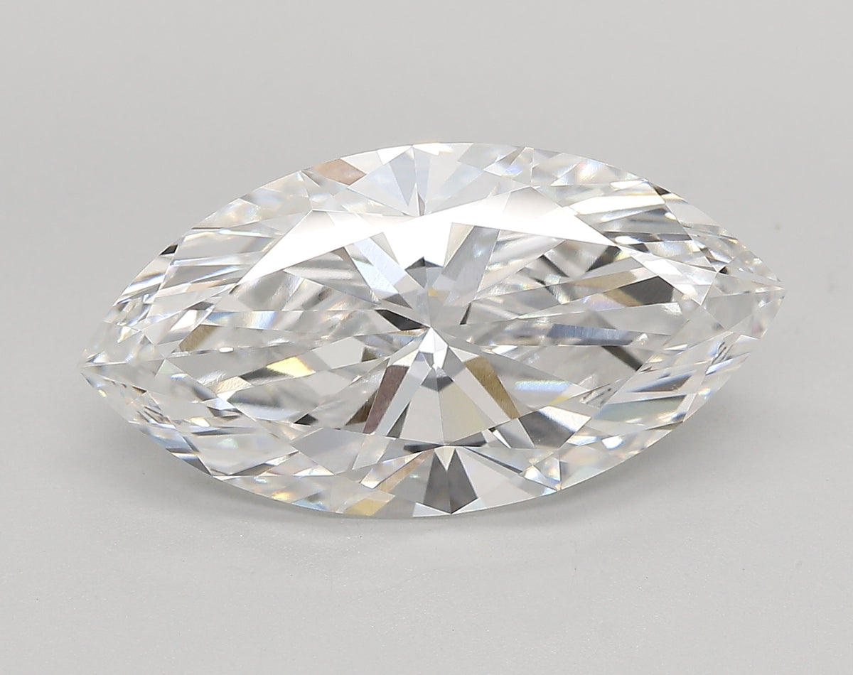5.55 Carat Marquise Shaped, Very Good Cut, E Color, VVS1 Clarity, IGI Certified Lab Grown Diamond