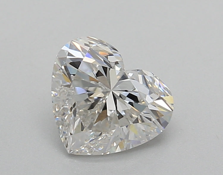 1.02 Carat Heart Shaped, Very Good Cut, F Color, VVS2 Clarity, IGI Certified Lab Grown Diamond