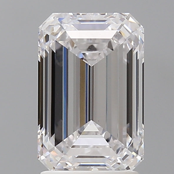 2.60 Carat Emerald Shaped, Ideal Cut, E Color, VVS2 Clarity, IGI Certified Lab Grown Diamond
