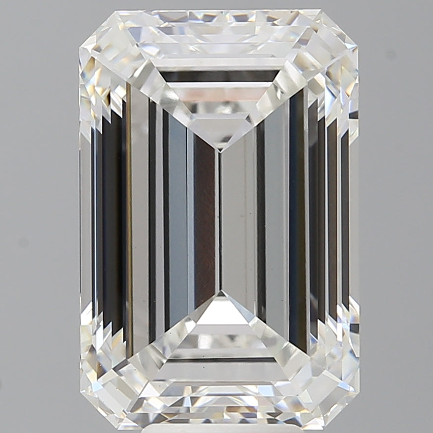 9.57 Carat Emerald Shaped, Ideal Cut, F Color, VS1 Clarity, IGI Certified Lab Grown Diamond